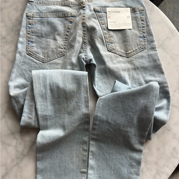AG Men’s 28x34 The Stockton Skinny Fit Jeans Faded Light Wash NWT - Picture 8 of 9